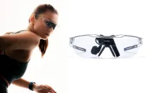 ENGO engo Titanium augmented reality glasses with a sporty frame and titanium temples