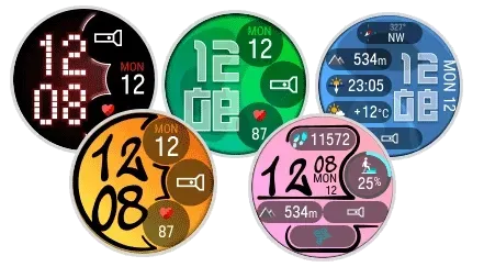 New digital watch face backgrounds for Polar watches