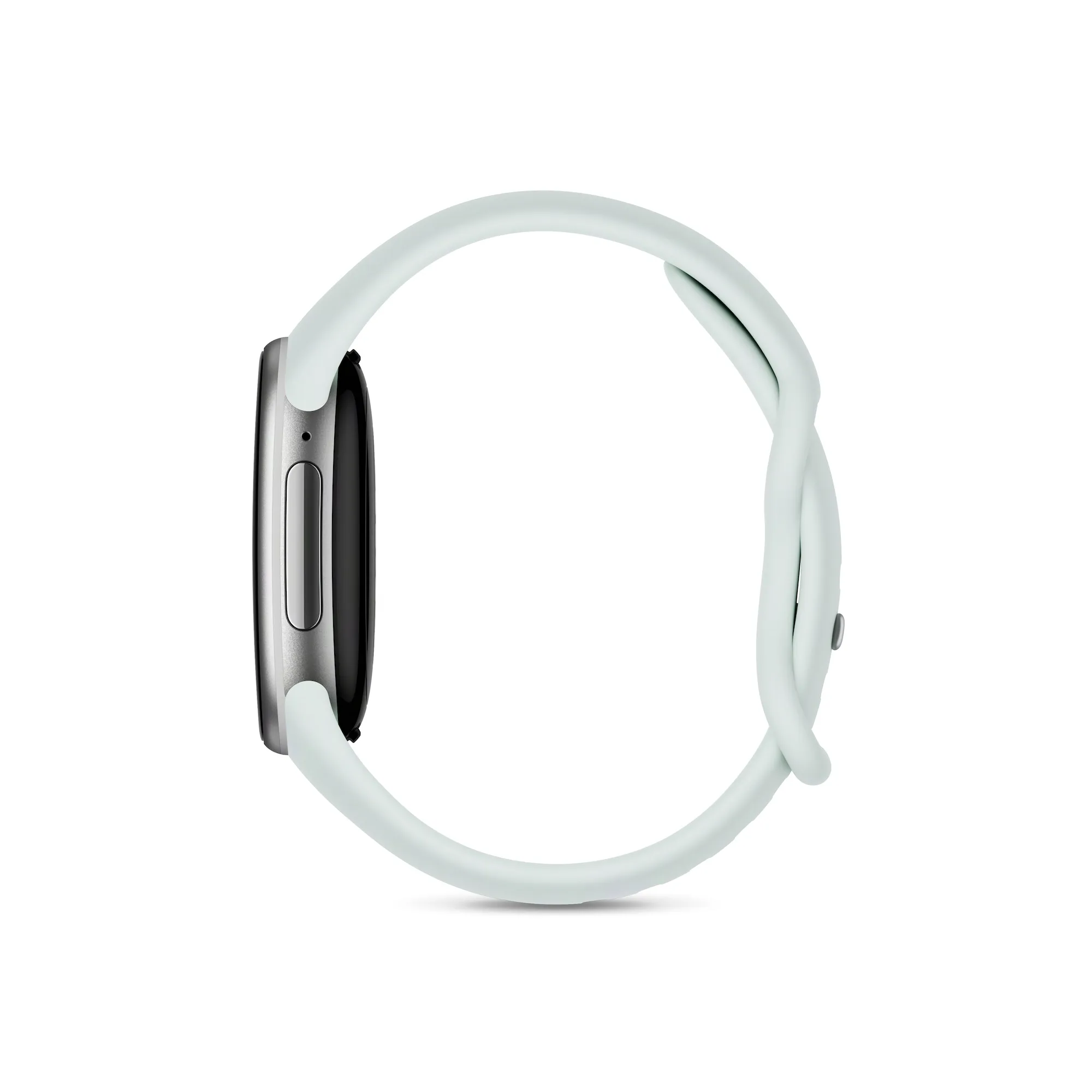 Fitbit Edge con correa Fog, vista lateral