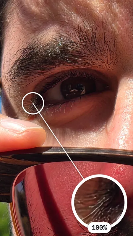 Selfie con la cámara trasera a 10x