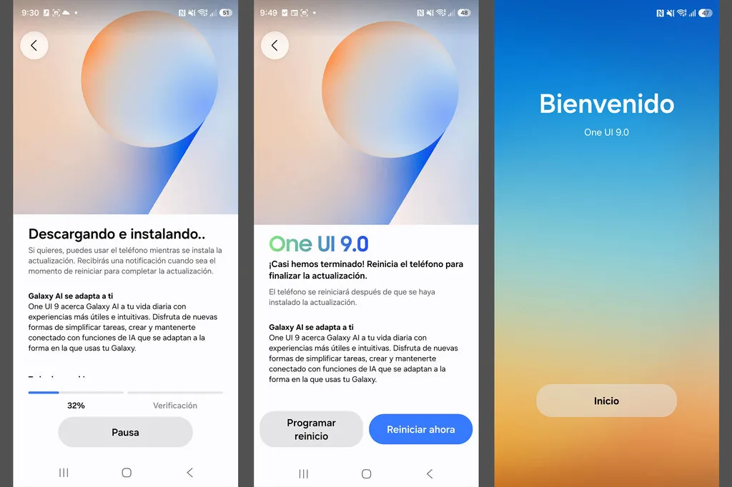 Ajustes de Galaxy AI en One UI 9 con el asistente de llamadas, el asistente de escritura y el intérprete