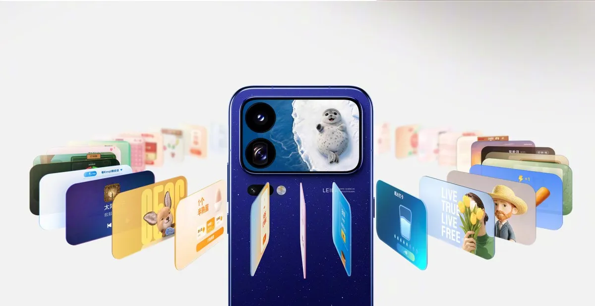 Ejemplos de mini apps creadas para la pantalla trasera mediante Xiao AI