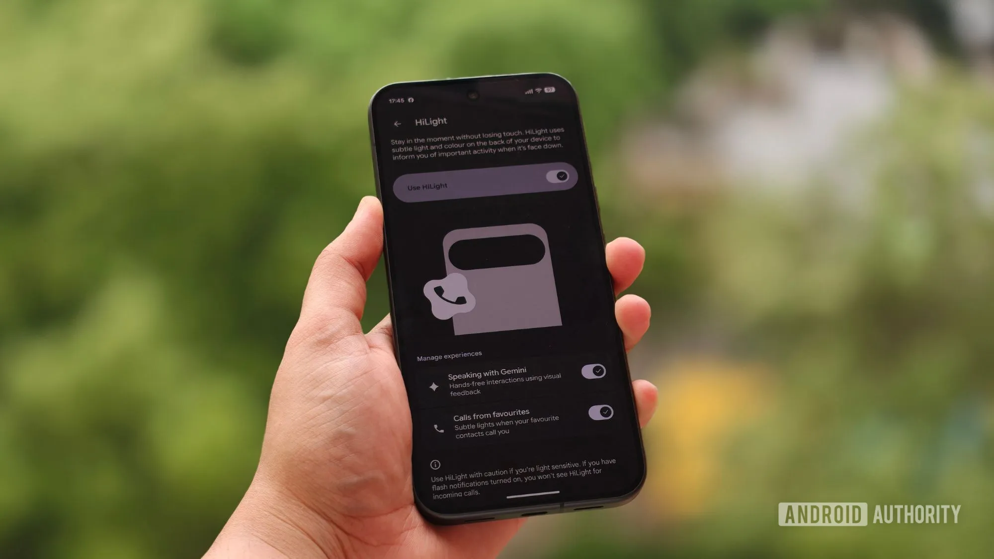 LED HiLight activado en un Pixel 11 Pro XL