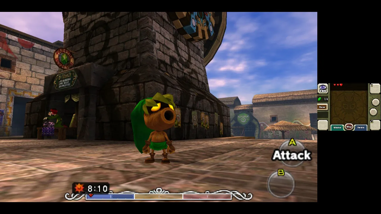The Legend of Zelda: Majora’s Mask 3D ejecutado en Nintendo Switch mediante Dekopon