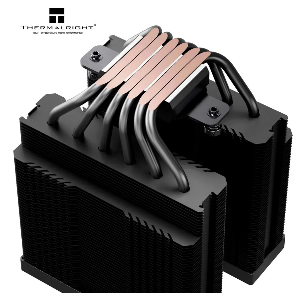 Los seis heat pipes de cobre de contacto directo sobre la base del disipador