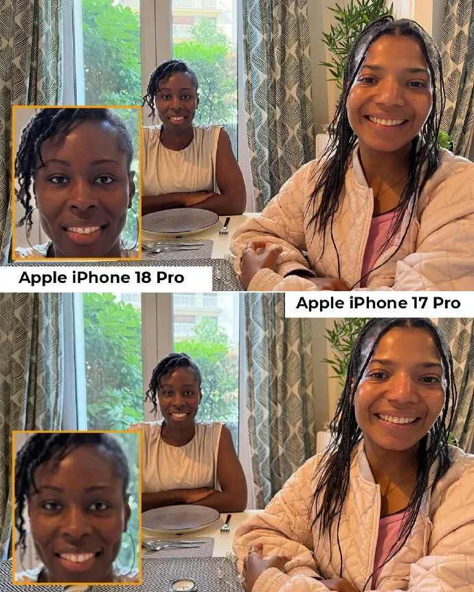 Detalle del rendimiento de cámara del iPhone 18 Pro