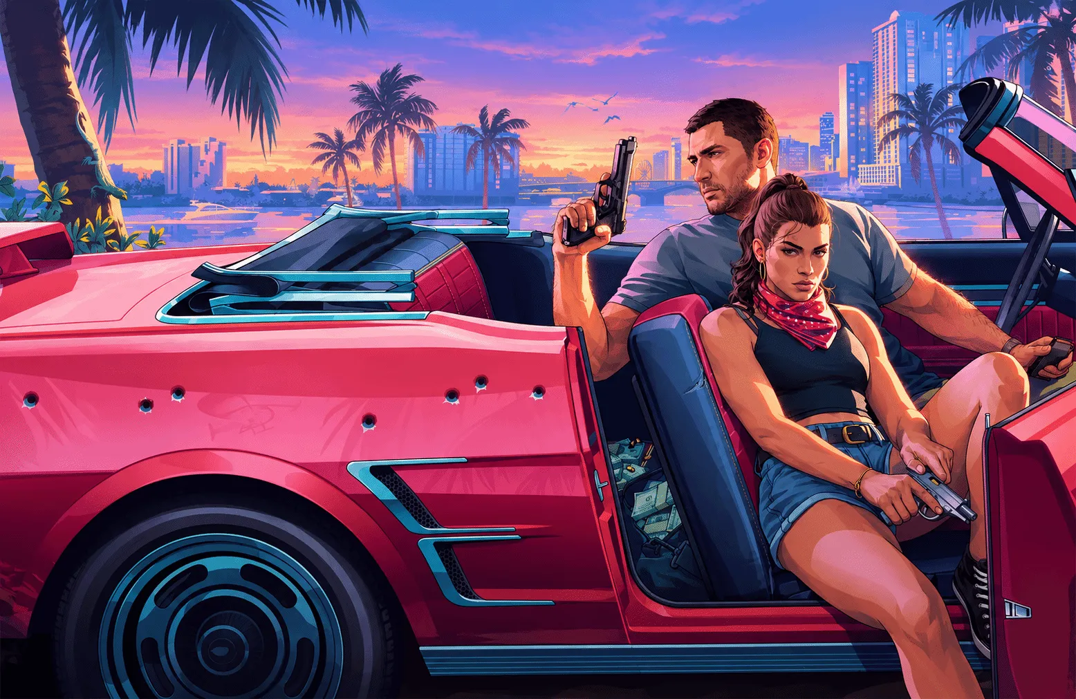 Otra escena del avance de GTA 6 en Leonida