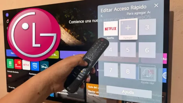 Mando a distancia de un televisor LG