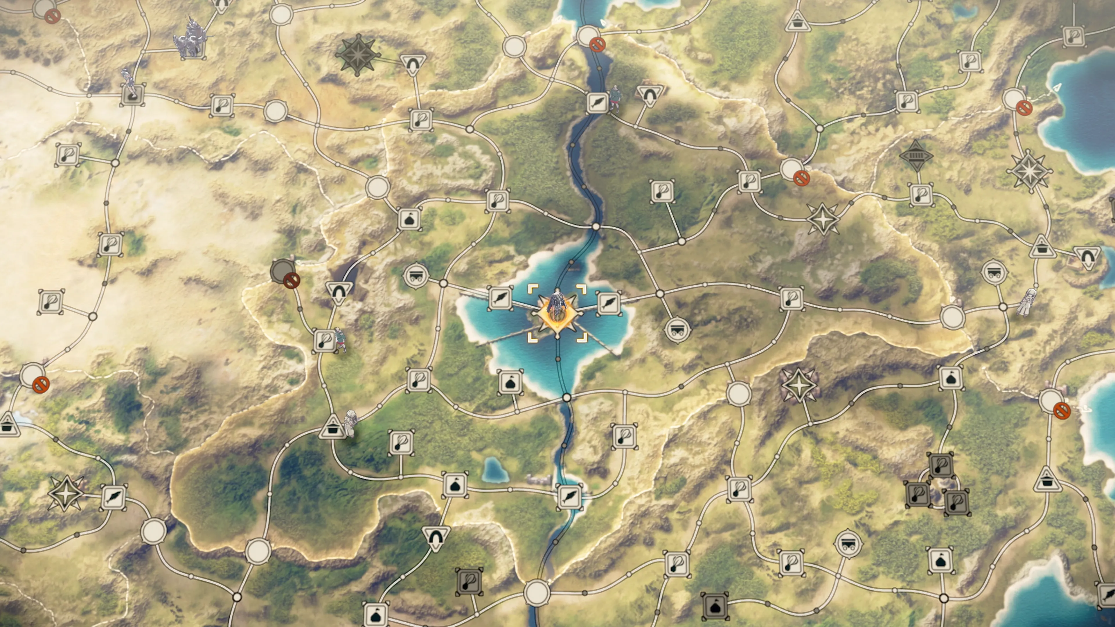 Mapa de la región de Dagda en Fire Emblem: Fortune’s Weave
