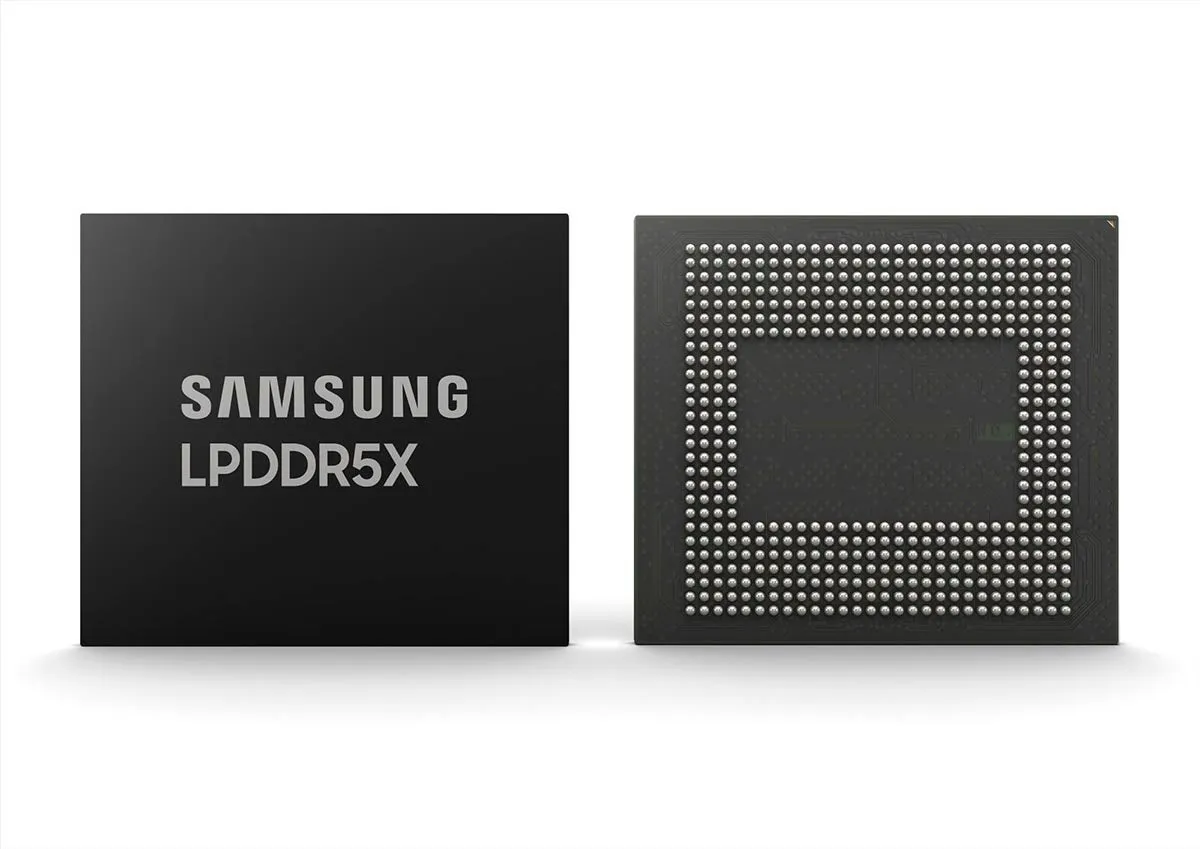 Módulos de memoria LPDDR5X utilizados en smartphones de Samsung