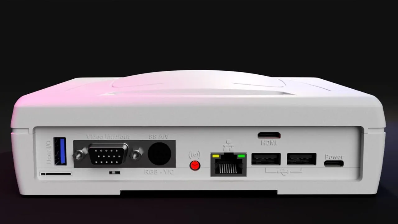 Rear of the Mercury kit, showing its connectors and video outputs