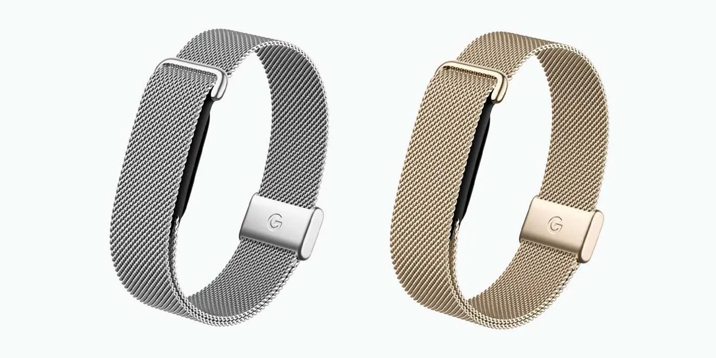 Fitbit Air Metal Mesh strap in its two finishes