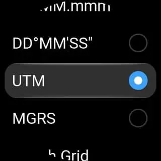 Pantalla de navegación del Cheetah 2 Ultra con los nuevos formatos de coordenadas
