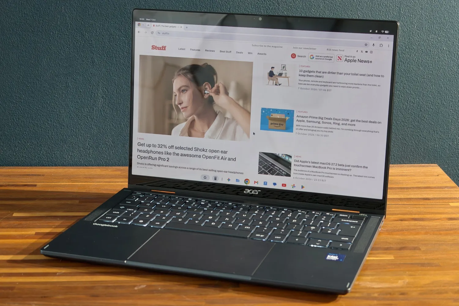 Navegación web en el Acer Googlebook 14