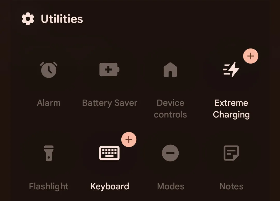 El nuevo tile de Notas en los Ajustes rápidos