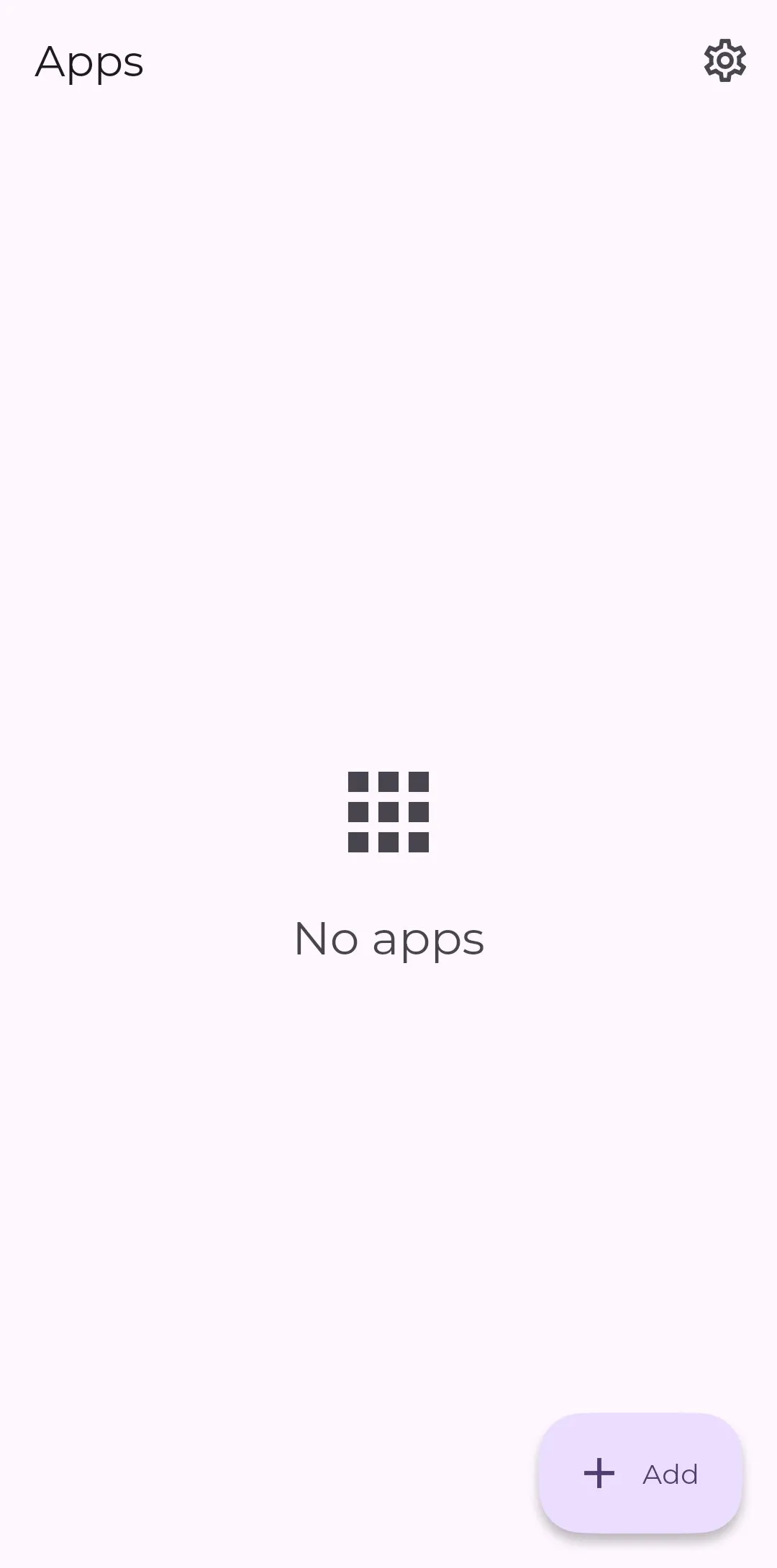Pantalla de inicio de Obtainium en un teléfono Android