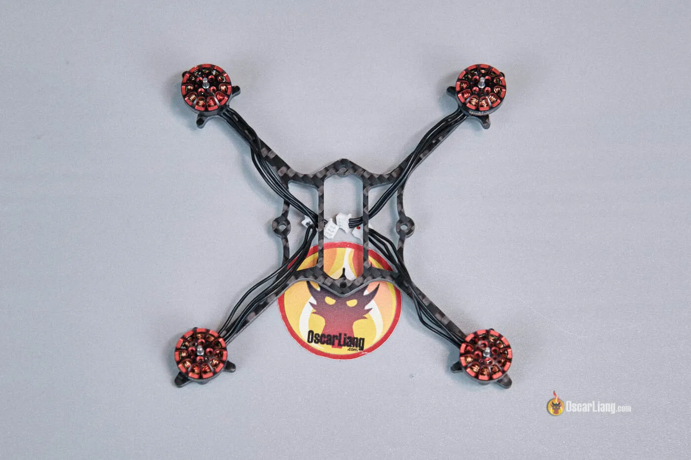 Motors mounted on the Crux3 frame