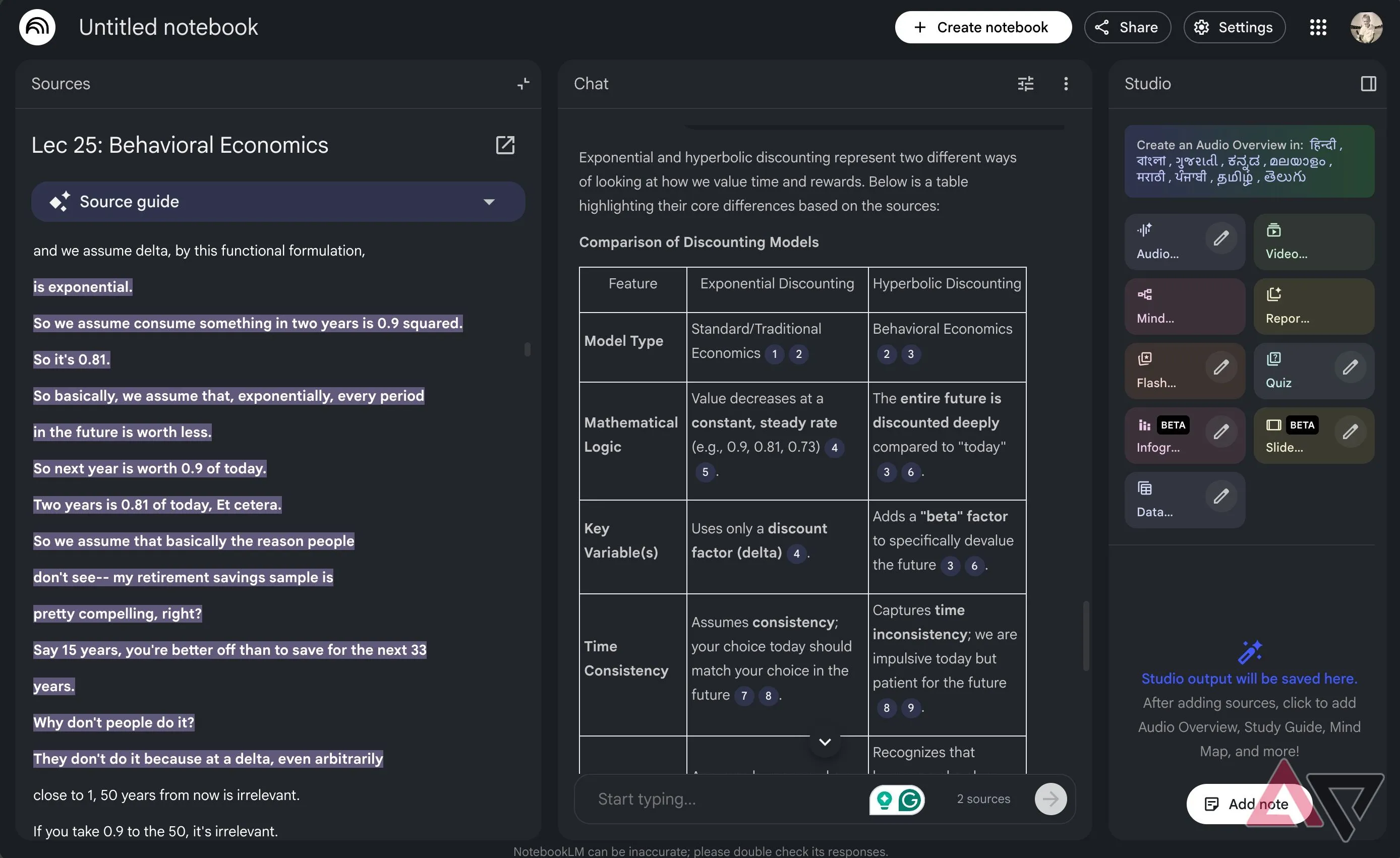 Respuestas generadas por Gemini Notebook a partir de transcripciones