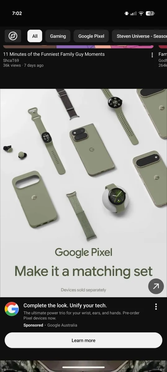 Anuncio australiano del Pixel 11 en el que se coló una pulsera sin anunciar