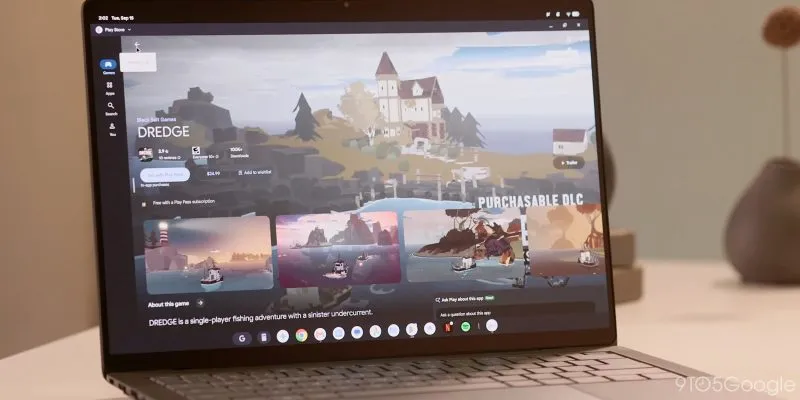 Sección de juegos de Googlebook en la Play Store