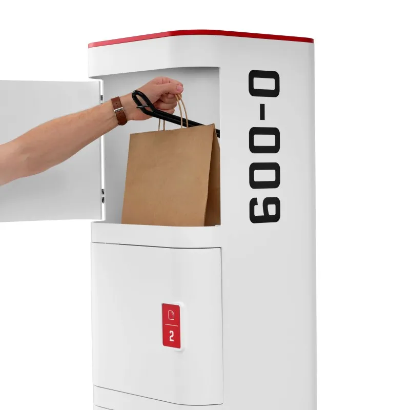 Matternet’s M3 portal drop box, where packages are deposited for pickup