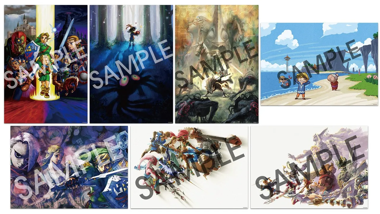 Colección de pósteres de The Legend of Zelda en tamaño B2
