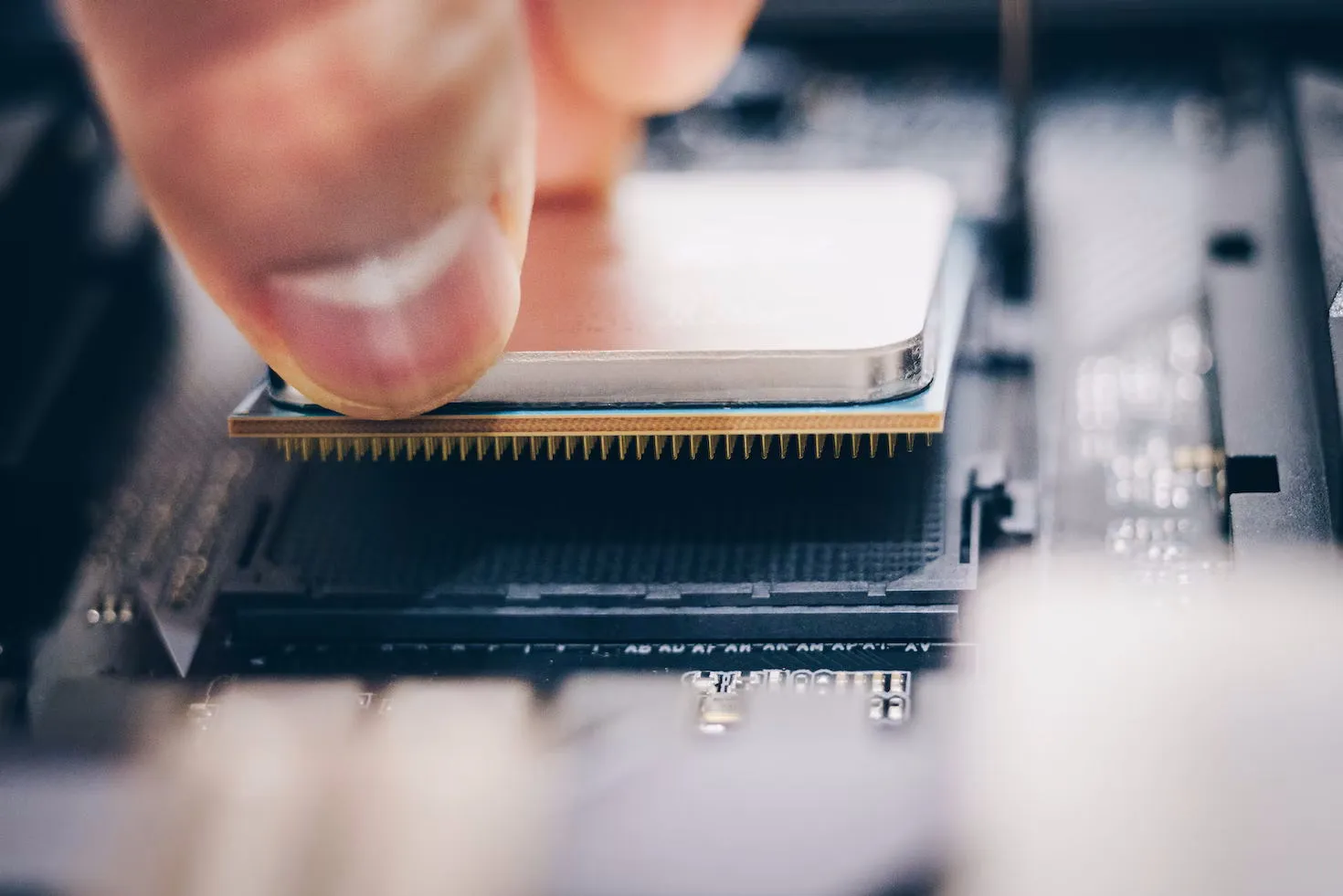 Processor installed in a motherboard