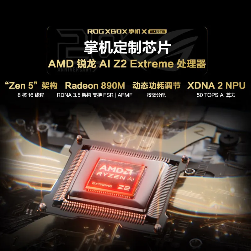Procesador Ryzen AI Z2 Extreme integrado en la consola