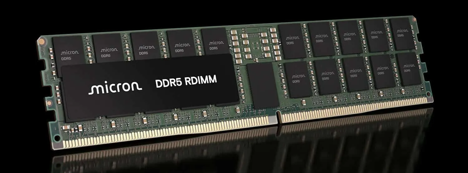 Módulo de memoria Micron DDR5 RDIMM de 512 GB