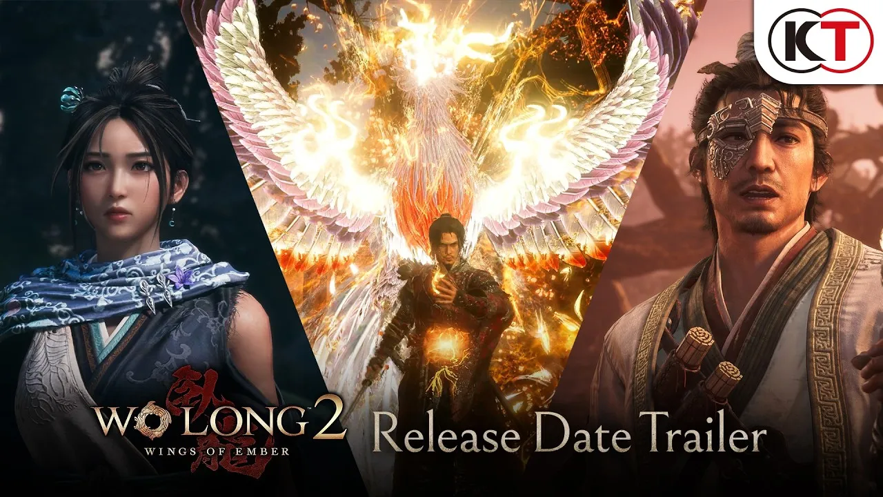 Portada del tráiler de fecha de lanzamiento de Wo Long 2: Wings of Ember
