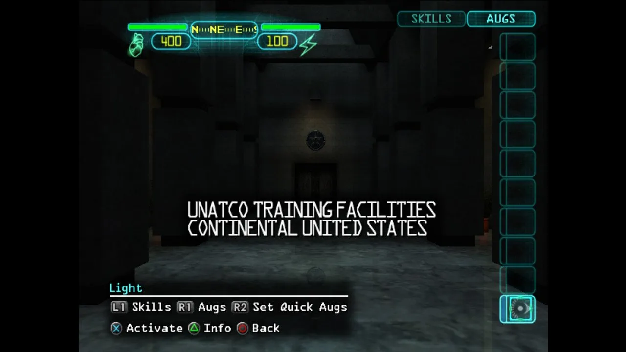 Captura 7 de Deus Ex ejecutado en Switch con NetherSX2, compartida en el hilo de GBAtemp