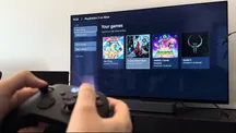 Biblioteca de juegos de la demo PS5X en una Xbox Series X, con Gex Trilogy, Hellboy Web of Wyrd, Marvel Cosmic Invasion y Quake II