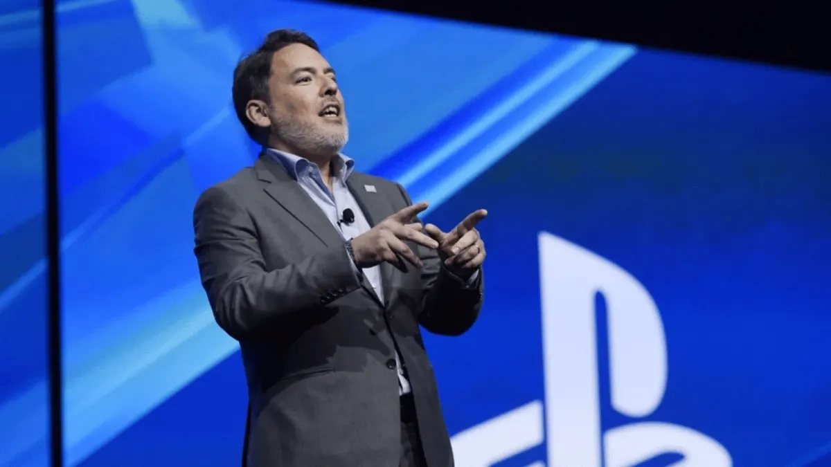 Shawn Layden, former PlayStation boss, during a brand presentation