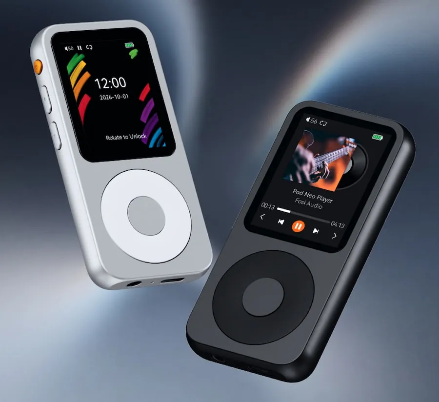 El Fosi Audio DAP Neo en sus acabados plateado y negro