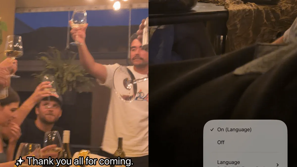 Menú para desactivar los subtítulos de un vídeo concreto