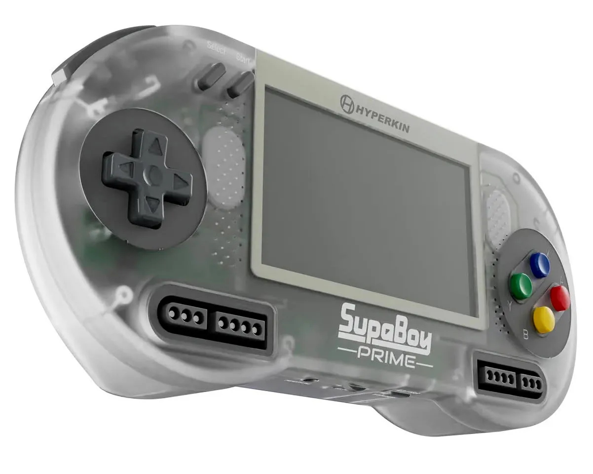 Consola SupaBoy en uno de sus nuevos acabados translúcidos