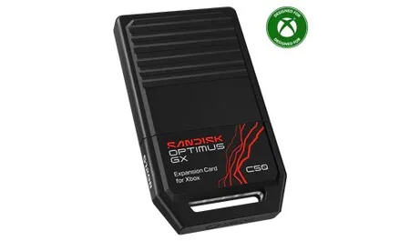 Detalle de la tarjeta de expansión SanDisk para el puerto dedicado de Xbox Series