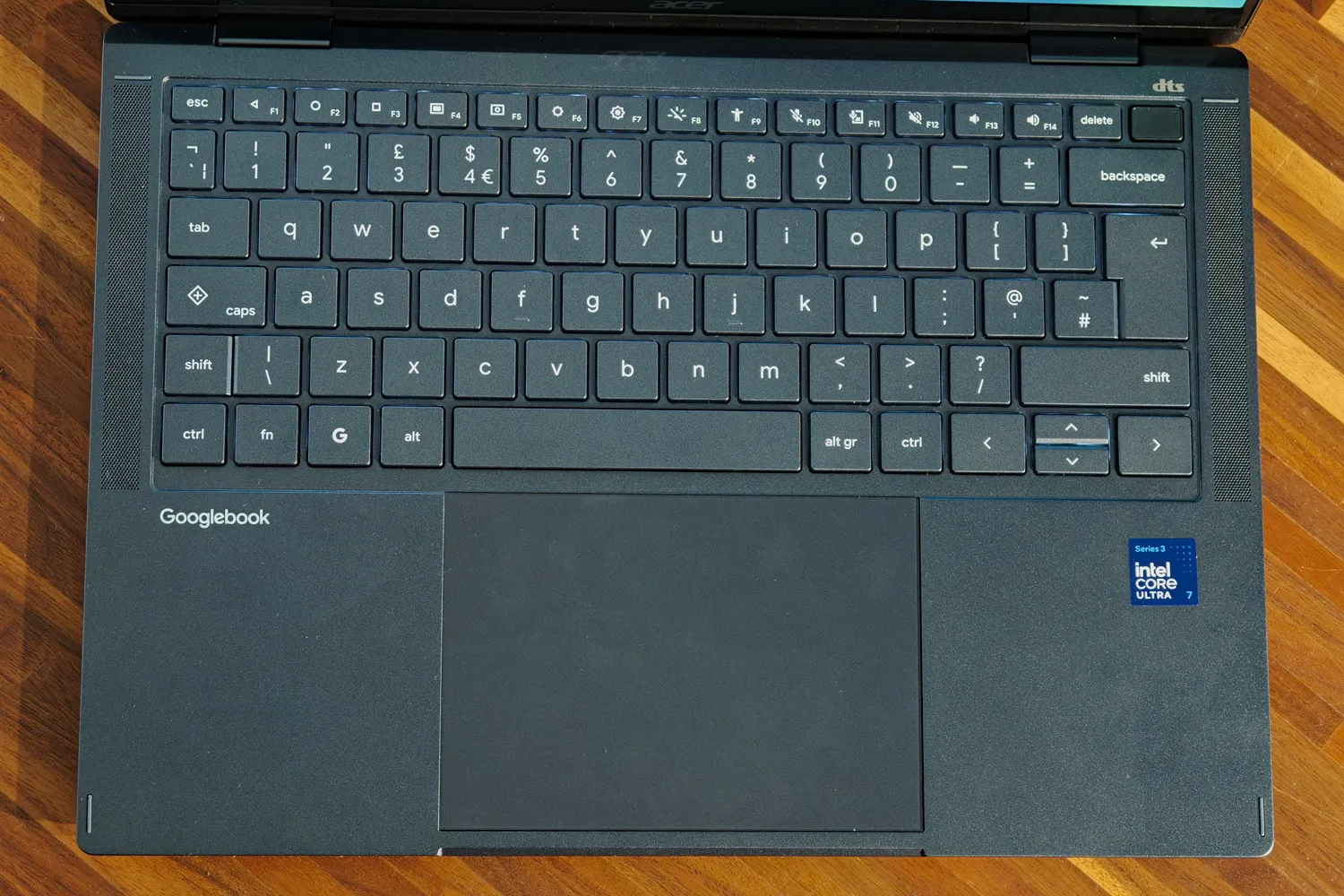 Teclado retroiluminado del Acer Googlebook 14