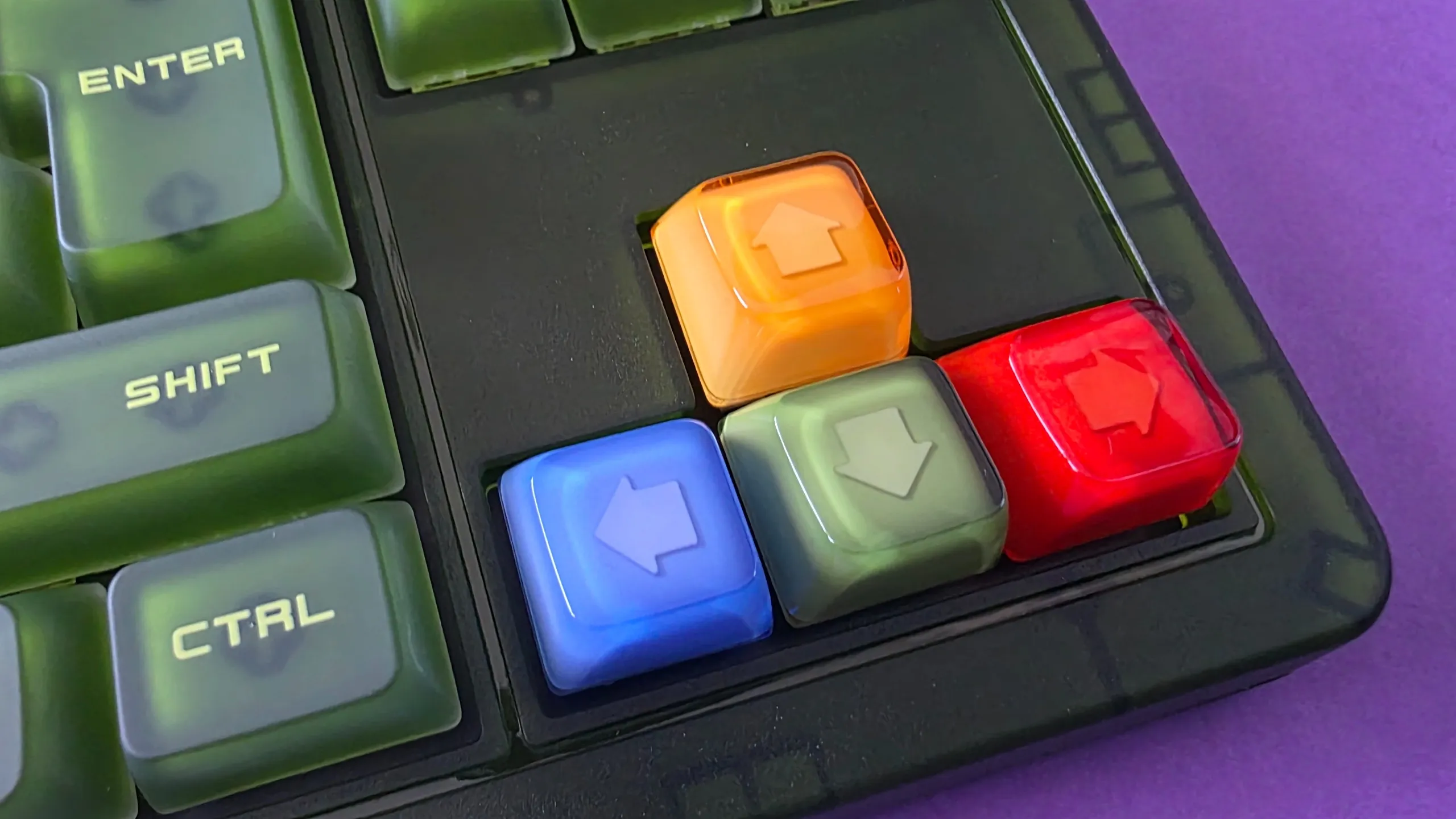 Teclas de las flechas con los colores A, B, X e Y del mando de Xbox