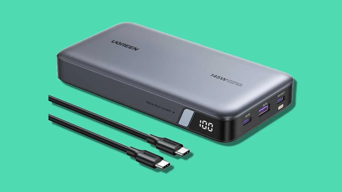 Batería externa Ugreen Nexode de 25.000 mAh y 145 W