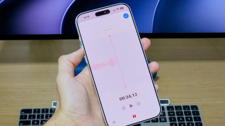 Grabación de una nota de voz con la app nativa del iPhone