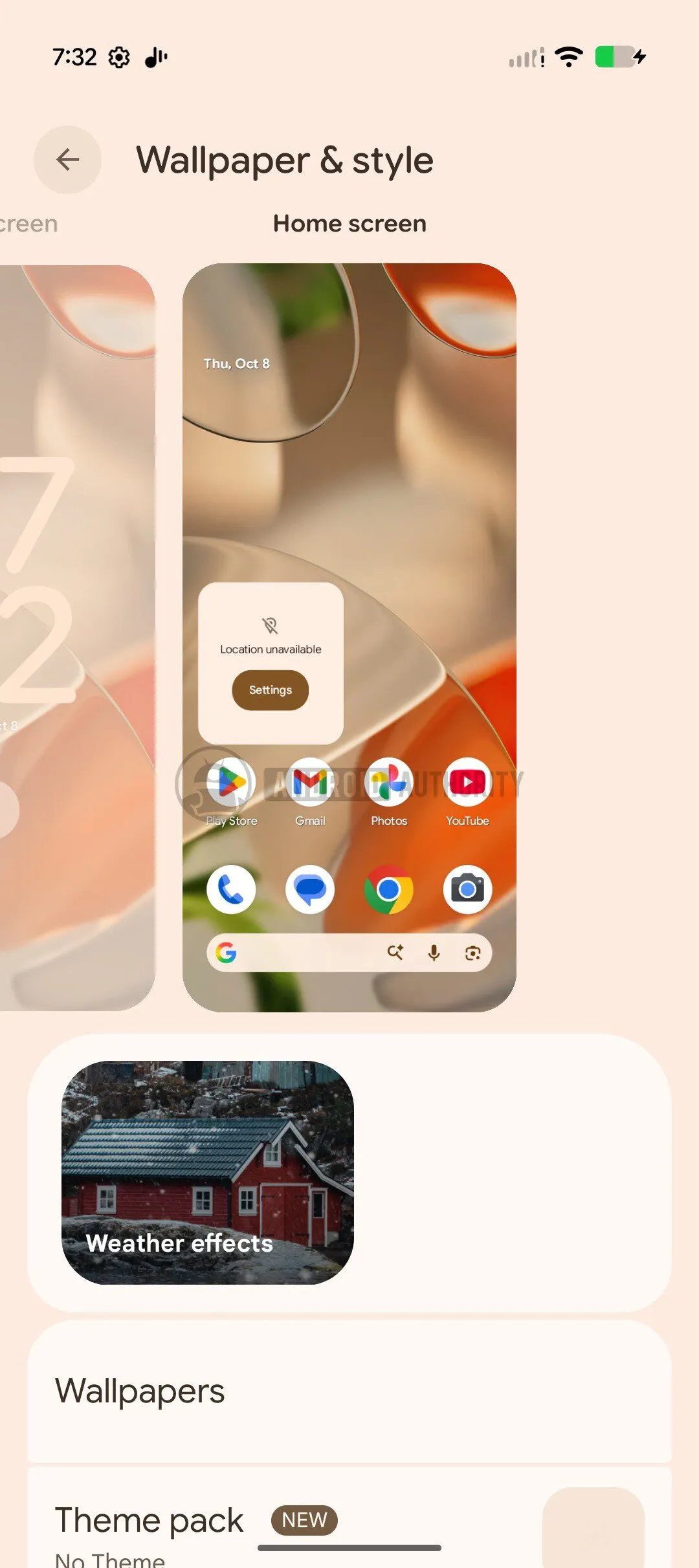 Captura 5 del nuevo carrusel de personalización de Android Canary 2610