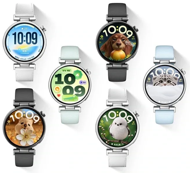 Varias unidades del Xiaomi Watch S5 de 41 mm con distintas esferas