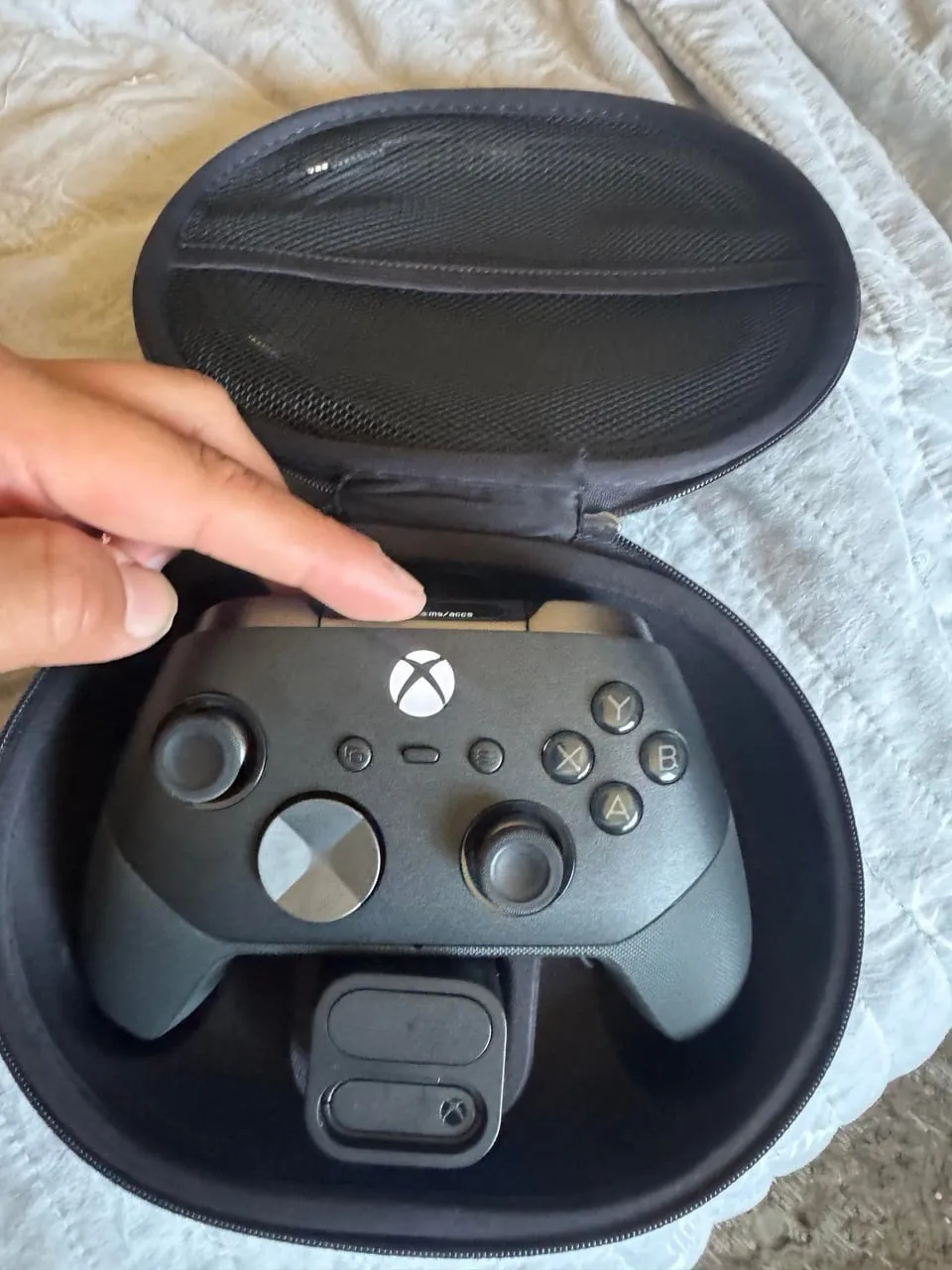 The leaked controller, photographed again inside its case