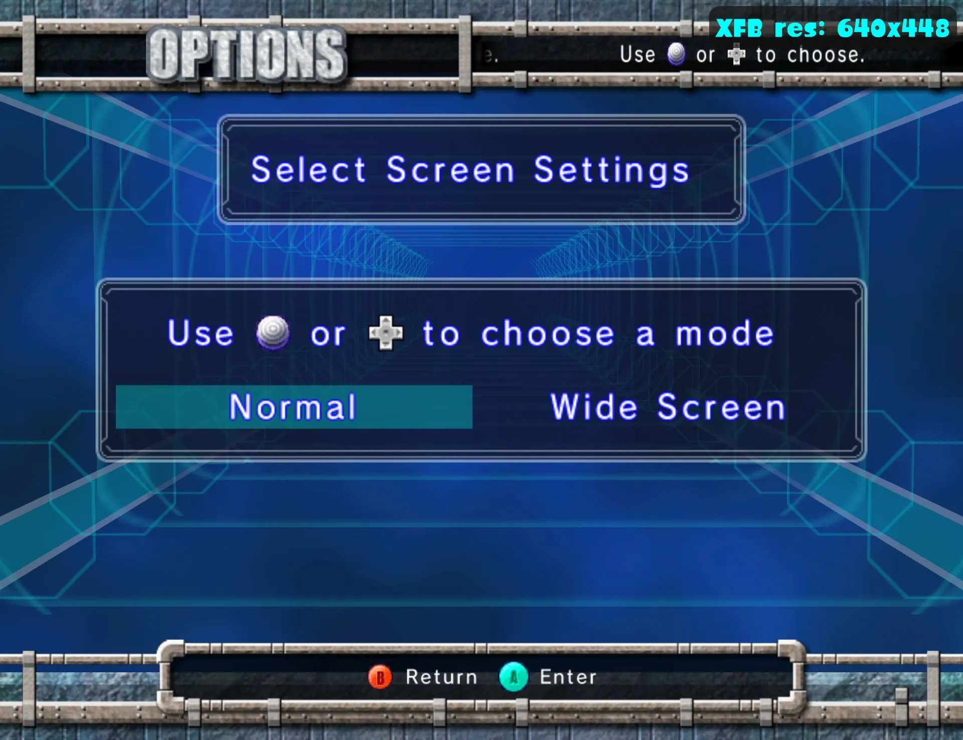 Muestra de la resolución XFB en una escena en 4:3